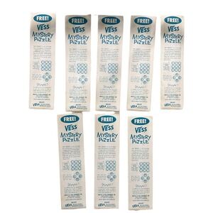 Vintage Vess Beverages Mystery Puzzle Lot 8pc St Louis Soda Advertising Ephemera